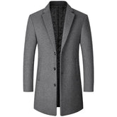 Autumn And Winter Woolen Trench Coat Men